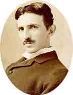 Nikola Tesla a la edad de 34 años, hacia 1890. (Foto tomada por Napoleon Sarony)