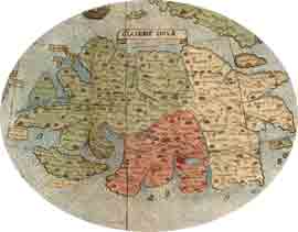 Antiguo mapa de Japon
